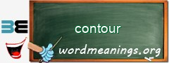 WordMeaning blackboard for contour